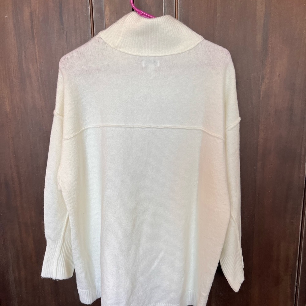 Crown & Ivy Cream Cowl Neck Sweater - Picture 3 of 3